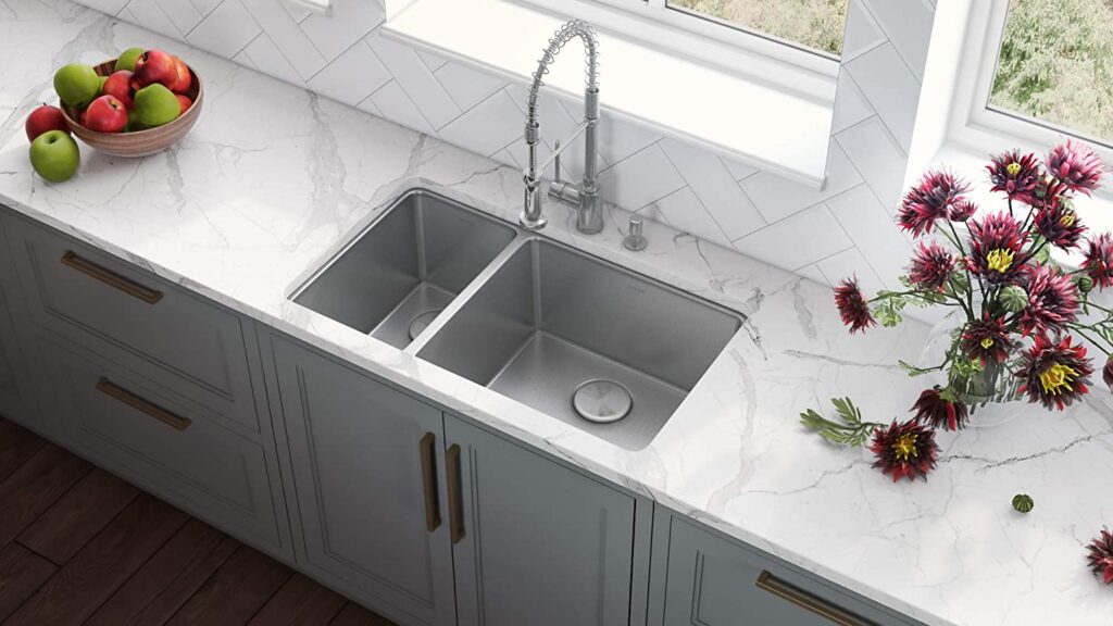 best undermount double kitchen sink