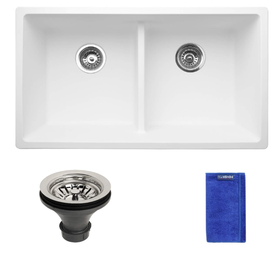 Swan Drop In Undermount Solid Surface 33 In 1 Hole Single Bowl