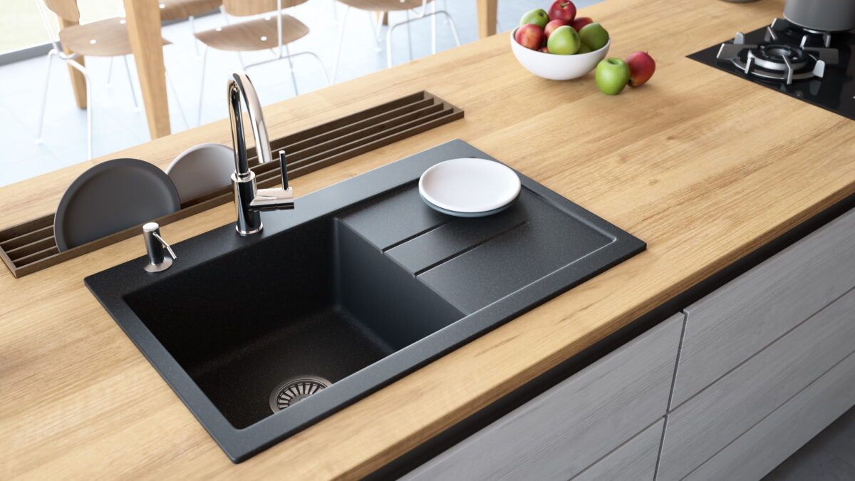 best black kitchen sink australia